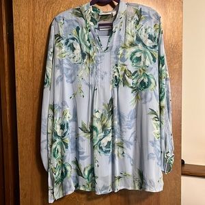 Long sleeve sheer top over matching tank